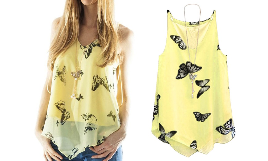 Image 5: Women's Butterfly-Print Top