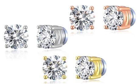 BO aimantées ronde fabriquées de cristaux Swarovski®