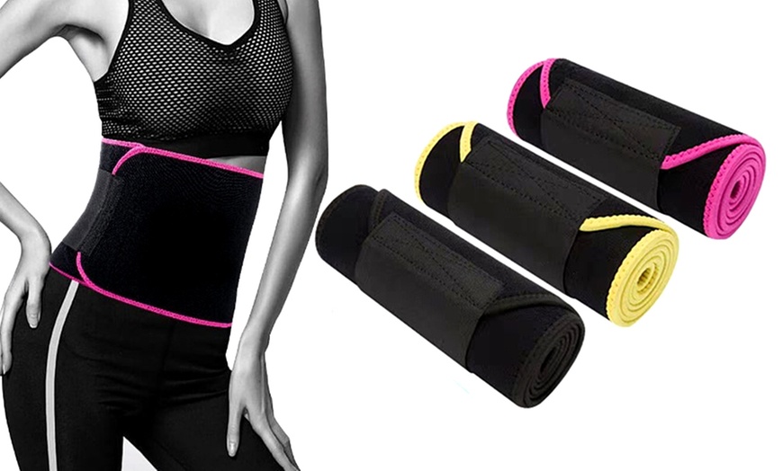 Image 1: Waist Trimmer Sauna Belt