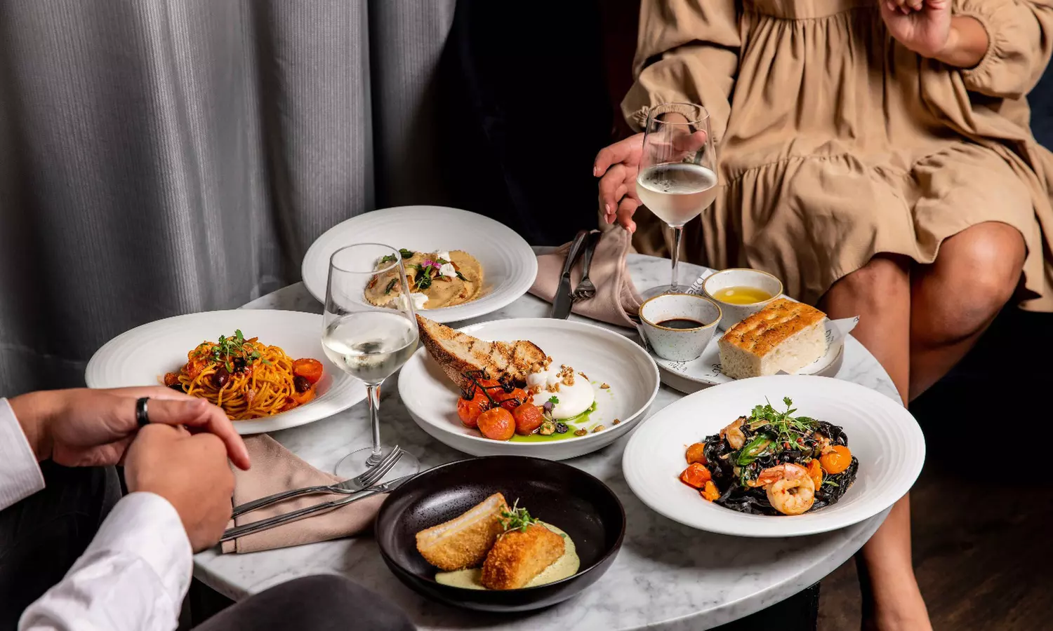 Indulge in a 3-Course Italian Dinner w/ All You Can Eat Pasta & Drink on Arrival for 2, 4, or 6(Up to54% Off) - Primary Image