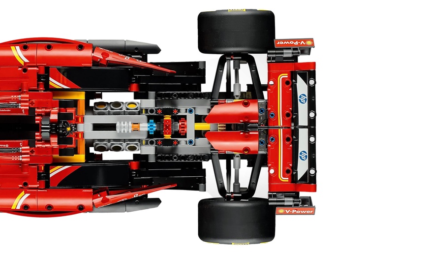 Image 5: LEGO Technic Ferrari SF-24 F1 Model Car Kit - 1:8 Scale Replica, Detailed Engine & Suspension