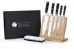 Set de 5 couteaux Izumi Ichiago avec support en bambou et meule en option - Second Medium