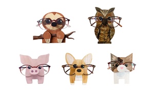 Wooden Animal Decorative Glasses Holder Stand