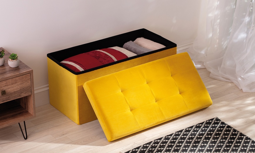 Image 5: Foldable Ottoman Storage Box