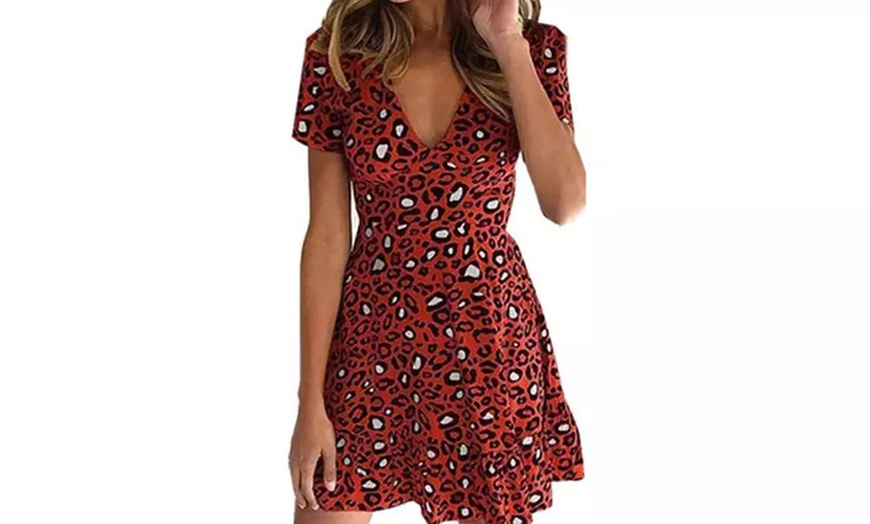 Image 5: Women's Leopard Print Summer Dress