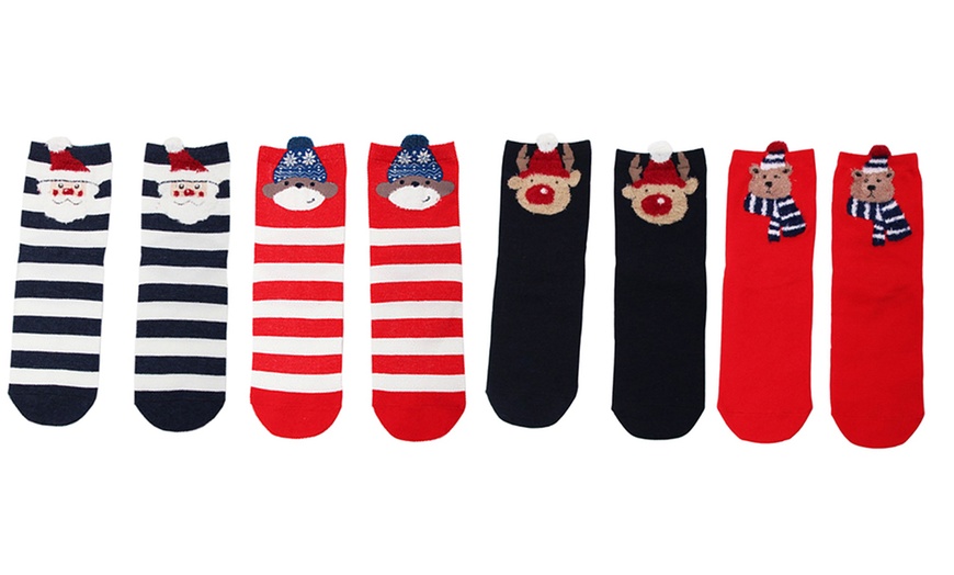 Image 1: Christmas Novelty Cotton Socks