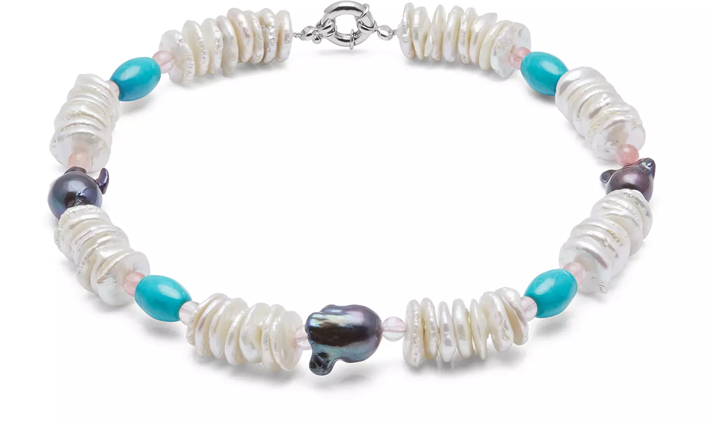 1 ou 4 colliers tribales de perles et pierres précieuses de la marque OMG Jevel - Second Medium