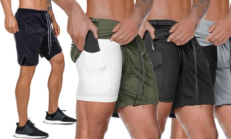 1 o 2 pantaloncini sportivi da uomo disponibili in 3 taglie e 4 colori