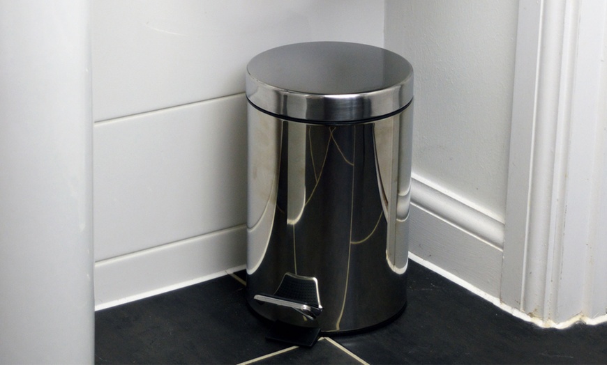 Image 3: Stainless Steel Pedal Bin