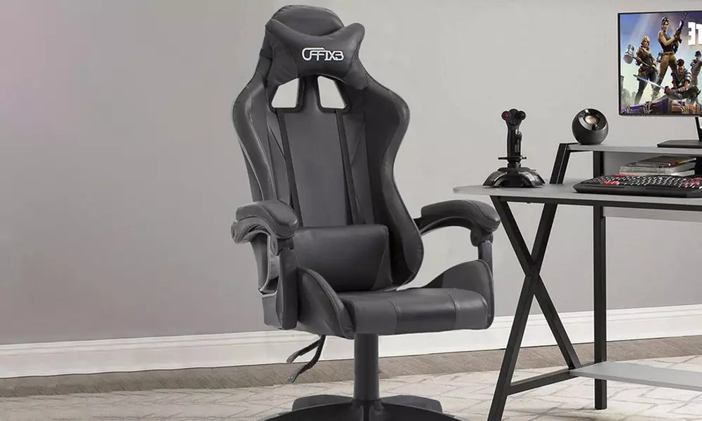 Sedia ufficio Gaming Azrace con poggiapiedi