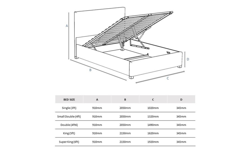 Image 14: Side Opening Ottoman with Optional Mattress