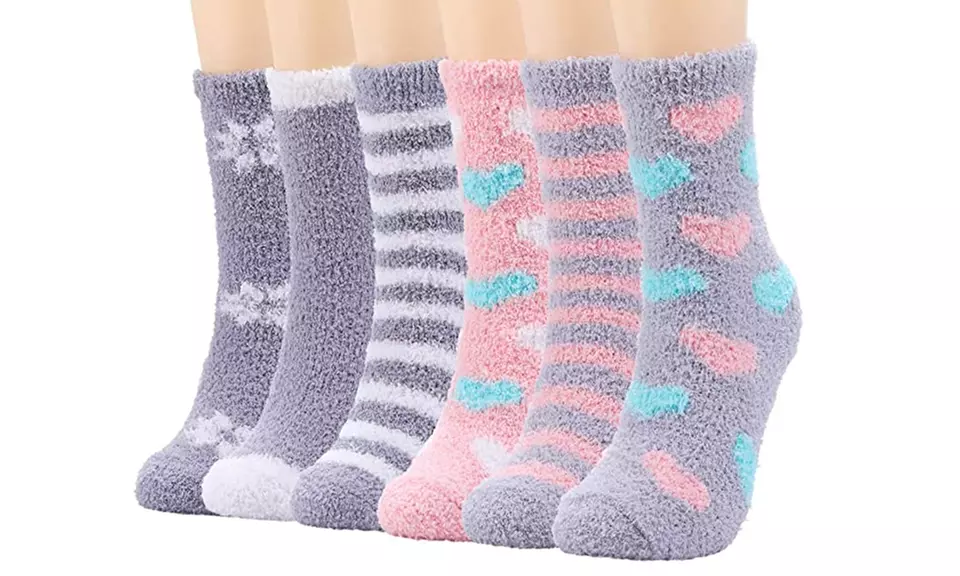 1 ou 2 lots de 6 paires de chaussettes épaisses dans un mélange de coton, laine et polyester - Image 3