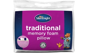 One, Two or Four Silentnight Traditional Memory Foam Pillows