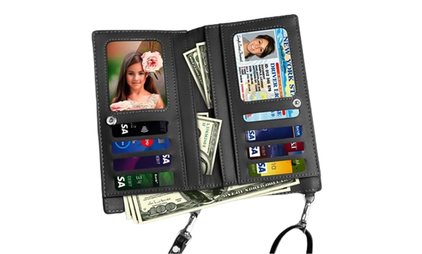 Image 3: Multifunctional Crossbody Phone Wallet Shoulder Bag