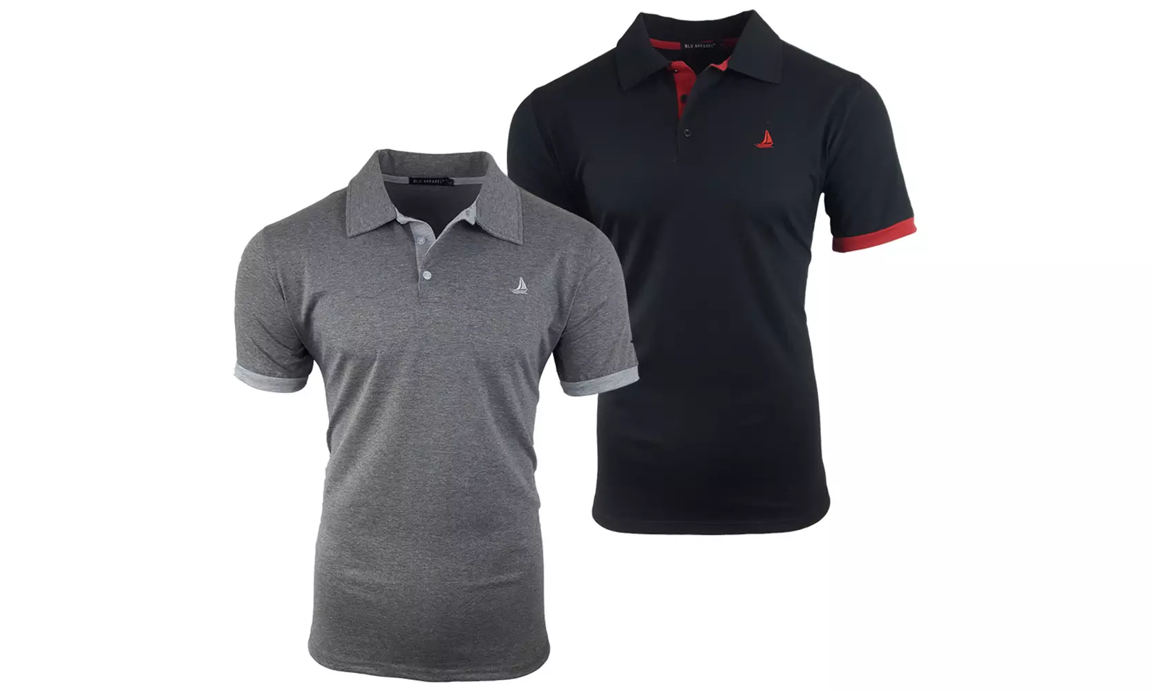 2er-Pack Blu Apparel Herren-Poloshirts