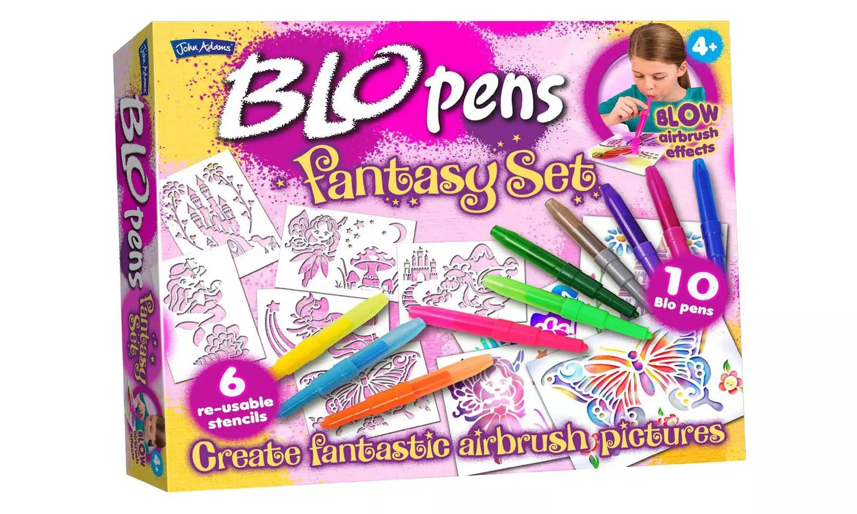 Coffret de loisirs créatifs avec pochoirs Blopens® - Primary Image