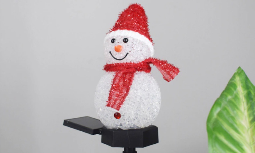 Image 7: Snowman Solar Light