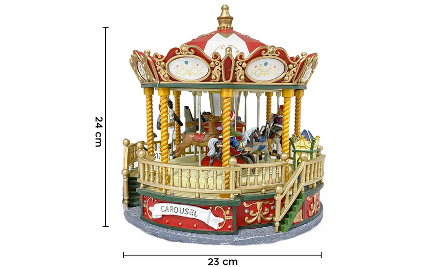 Kerstversiering carrousel Groupon