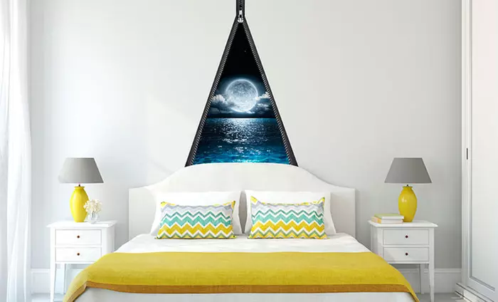 Vinyl-Reißverschluss-Wandsticker im Motiv nach Wahl - Primary Image