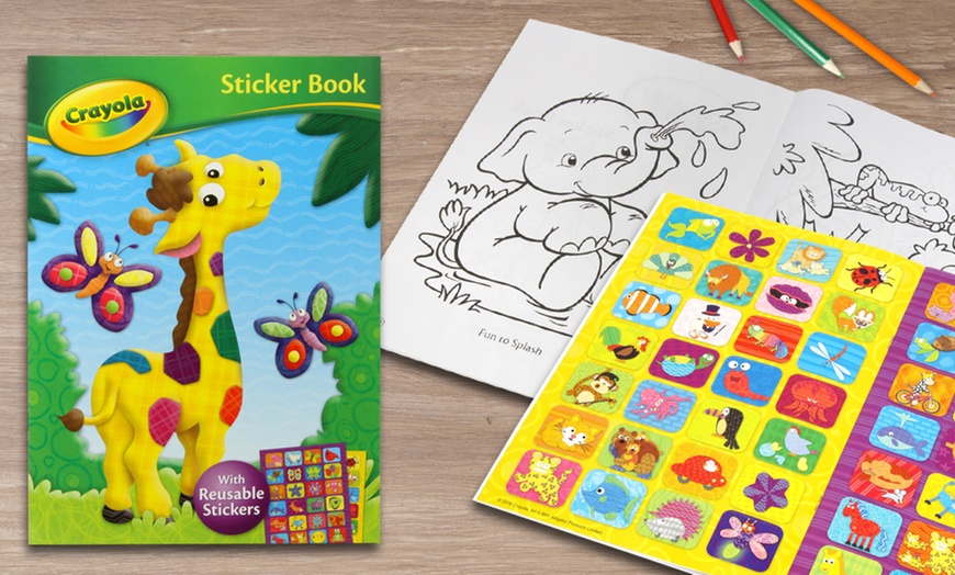 Image 5: Crayola Colouring + Sticker Books