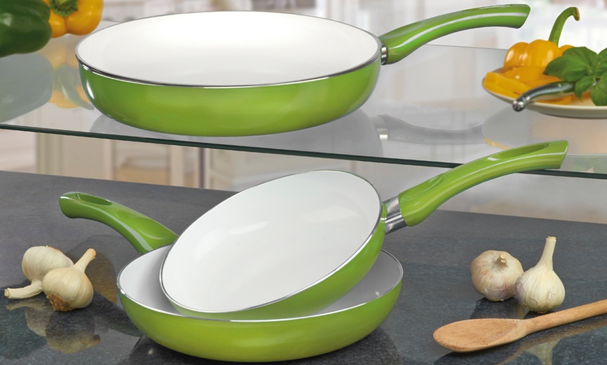 Image 4: Three-Piece Ceramic Pan Set