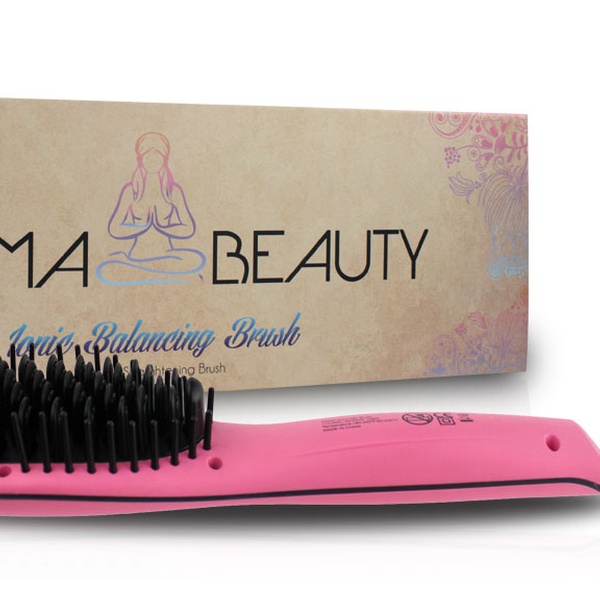 Karma Beauty buy Ionic Balancing Straightening Brush - Pink NIB