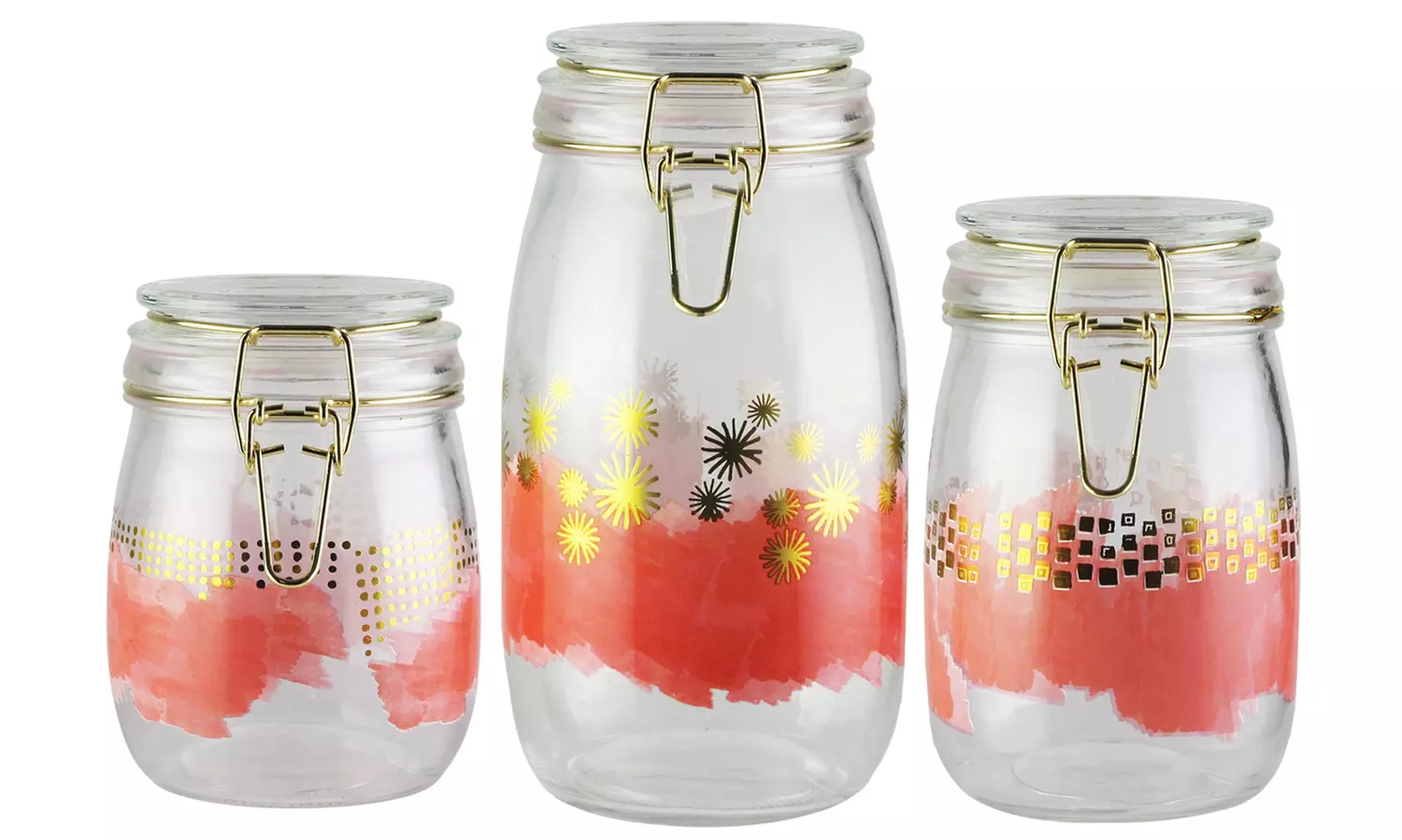 Style Setter Soiree Glass Food Storage Canisters (3-Pack) - Primary Image