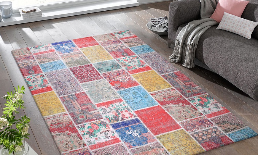 Image 12: Vintage Worn-Effect Rug