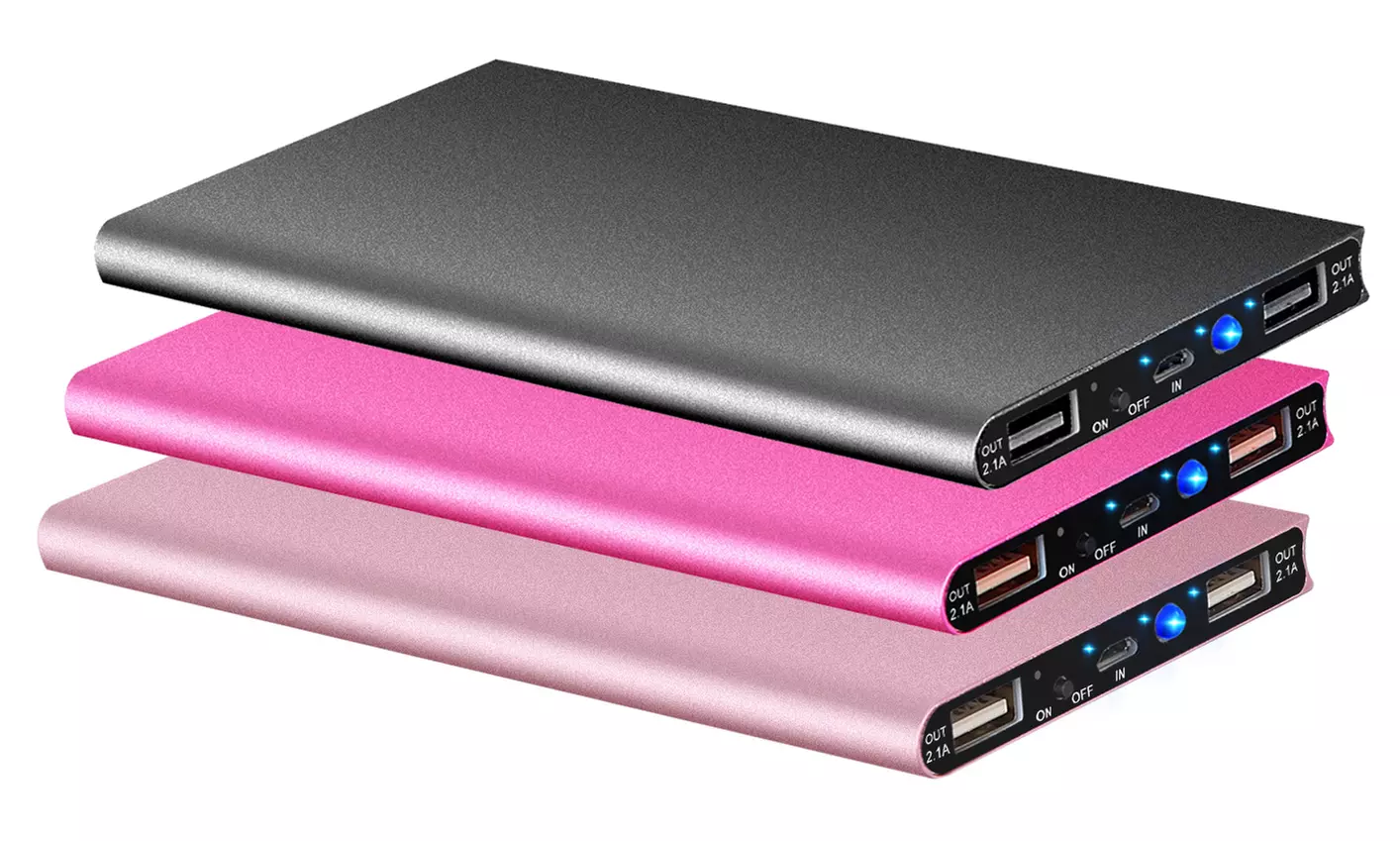 iMounTEK 20,000mAh Ultra-Thin Power Bank with Dual USB Ports - Primary Image