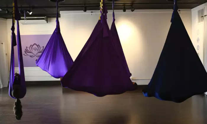$59 for One Month of Unlimited Aerial Yoga Classes at Glow Aerial Yoga ($115 Value)  - Second Medium