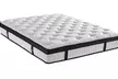 Matelas "Fairmont" 27cm à mémoire de forme et ressorts ensachés, surmatelas relié, tissus doux aspect suédine, Sampur - Second Medium