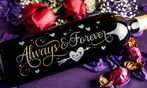 Personalized Wine Gift: Custom Etched Wine Bottles & Gift