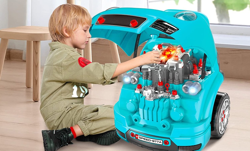 Image 6: HomCom Kids' Truck Engine Toy Sets
