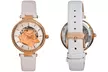 Montre semi-squelette automatique en cuir véritable Empress Anne pour femme - Second Medium