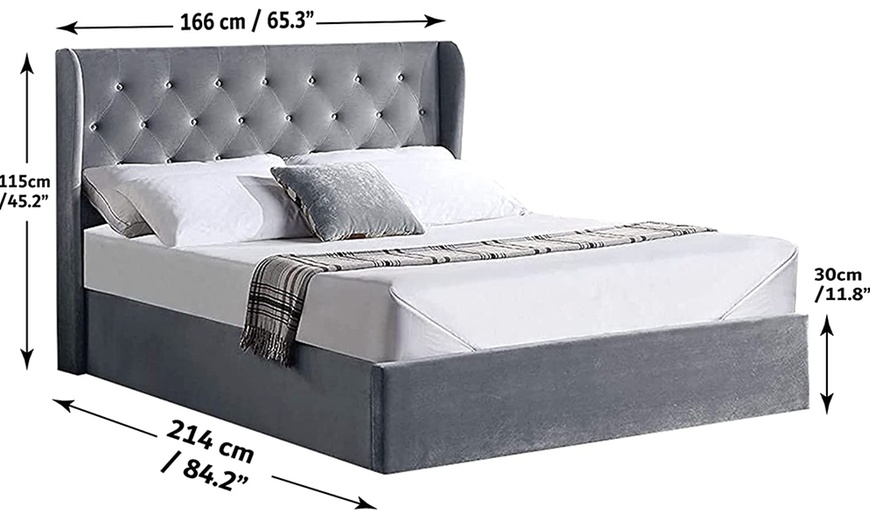 Image 7: Wimbledon Ottoman Bed with Optional Mattress