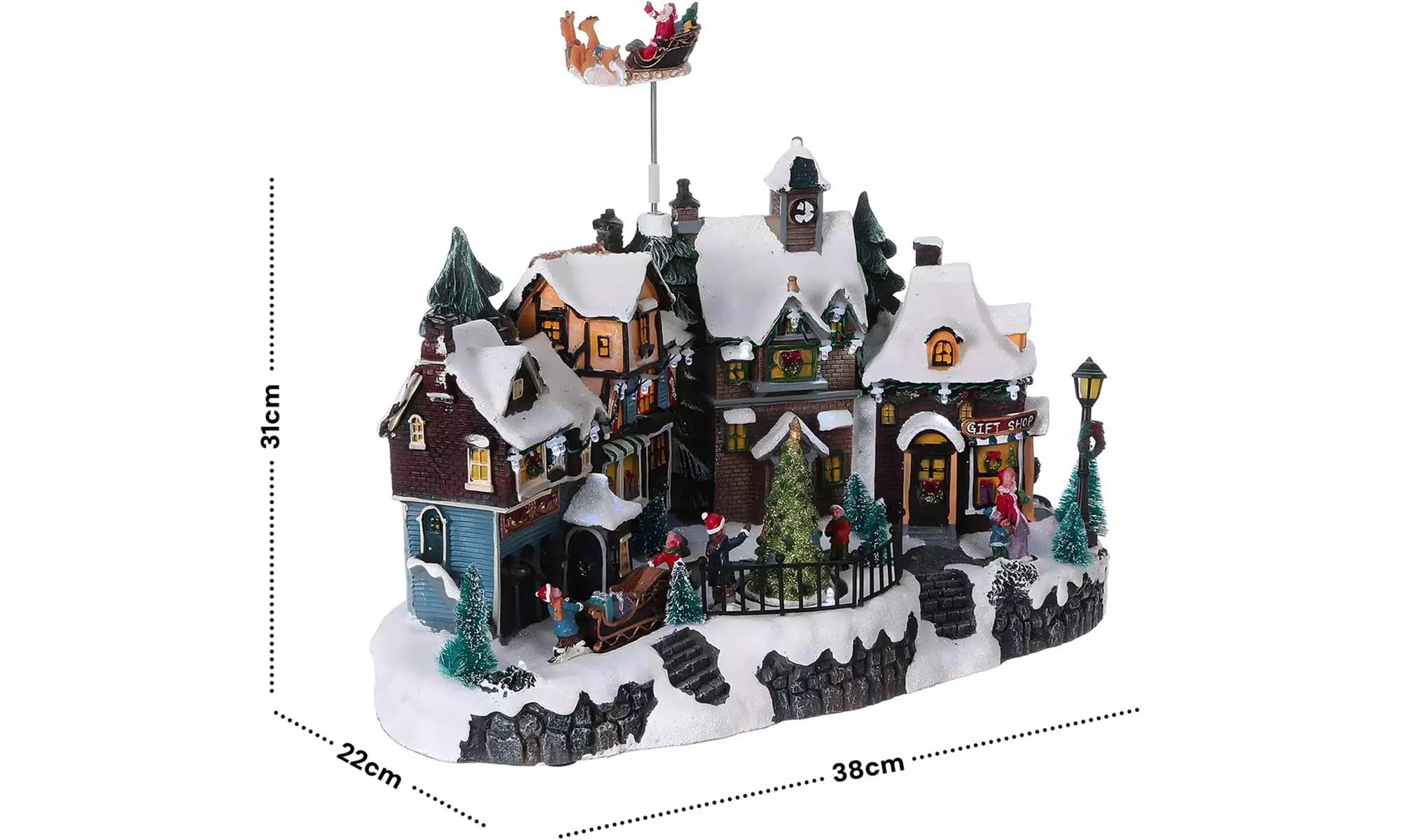 Figuras de decoración navideñas luminosas y animadas de Avilia