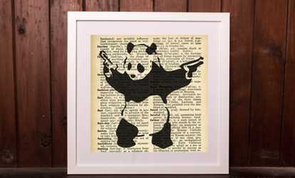 Framed Banksy Dictionary Print