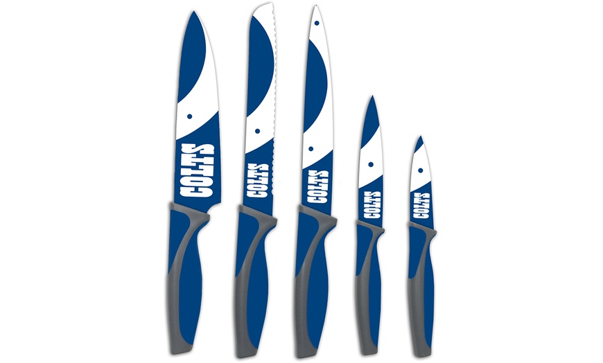 Image 41: The Sports Vault NFL Kitchen Knife Set (5-Piece)