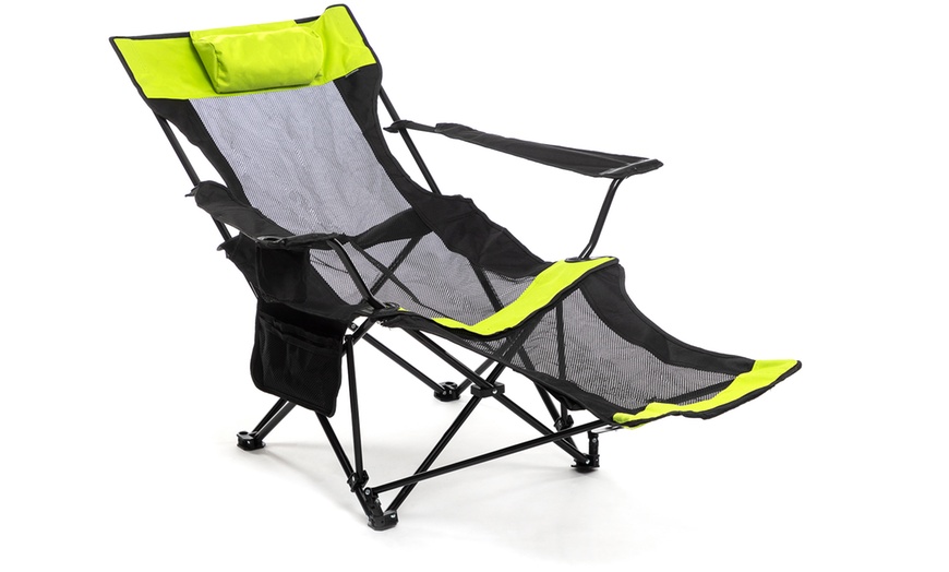 Image 12: Chaise de camping pliable 3-en-1 InnovaGoods, modèle "Kampfort"