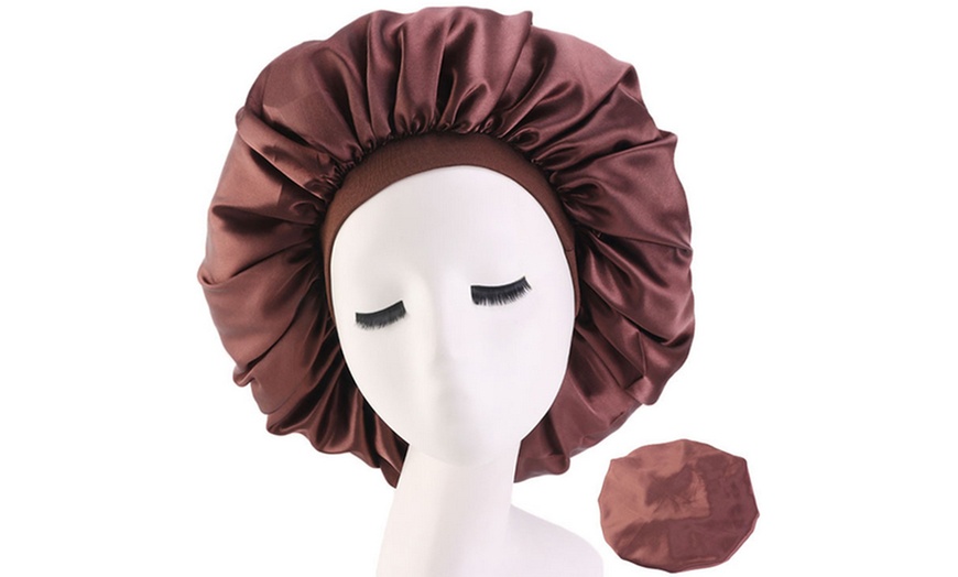 Image 7: Bonnet de nuit pour protection des cheveux 