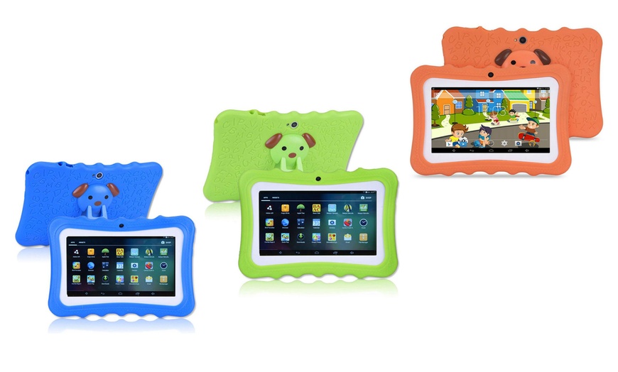 Image 1: Kids' Educational Tablet with Protective Sleeve