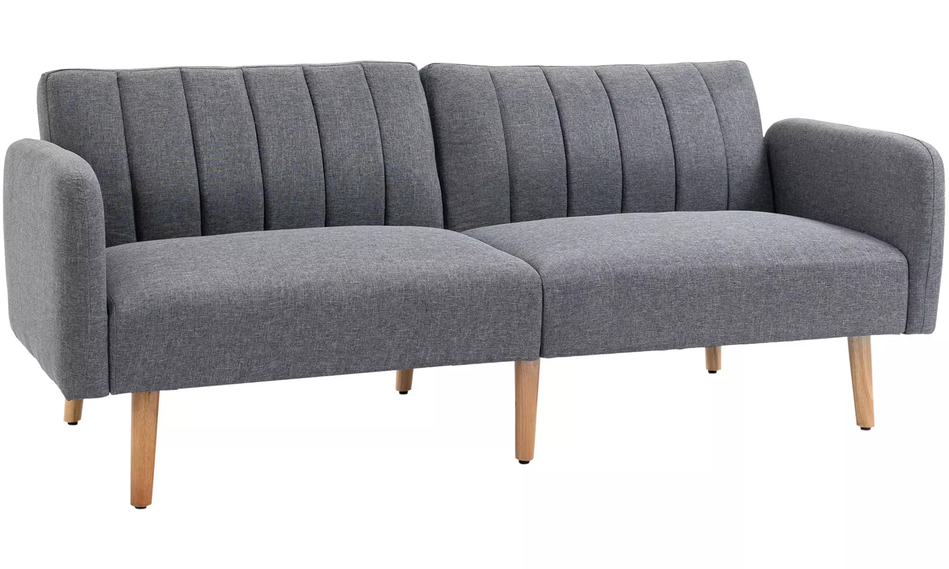 HomCom Two Seater Sofa Bed with Adjustable Backrest