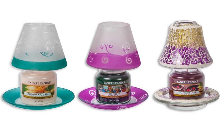 Image 1: Yankee Candle Shade with Jar