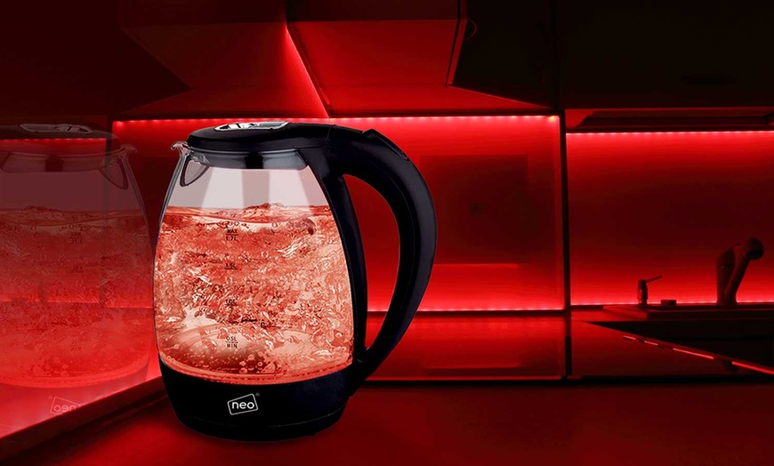 Image 4: NEO Cordless Illuminated Glass Kettle