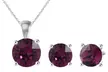 From $19 for a Birthstone Pendant Necklace and Earrings Set with Austrian Crystals - Second Medium