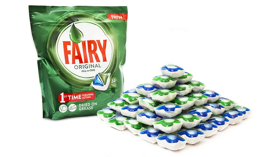 Image 1: 84 Fairy Dishwasher Tablets