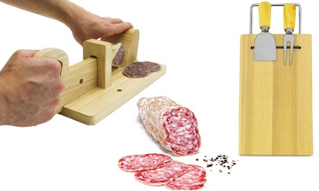 Affettatrice manuale per salumi o tagliere per formaggi