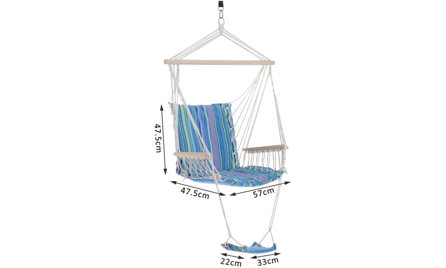 Image 17: Outsunny Hammock Swing Chair