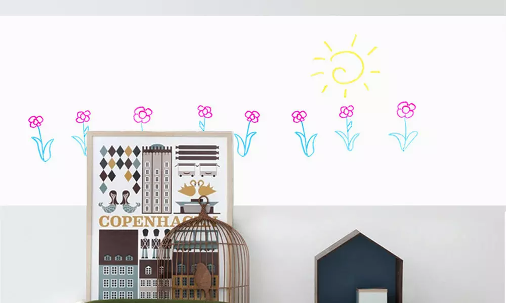 Two, Three or Four Whiteboard Wallpapers - Primary Image