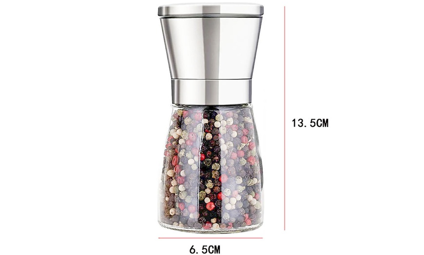 Image 5: One or Two Glass Salt Pepper Mills